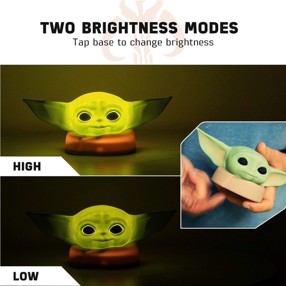 Star Wars LED Squishy Night Light Baby Yoda Lamp NWOT - Picture 2 of 8